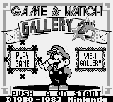 Game & Watch Gallery 2 Title Screen